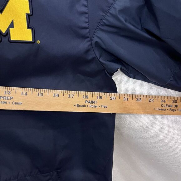 Air Jordan Michigan Wolverines Small 1/4 Zip Windbreaker Jacket Vented Pullover - Picture 10 of 16